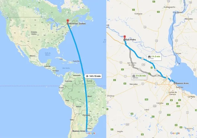 Viajar a San Pedro vs viajar a Canadá