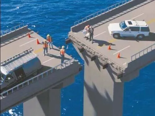 Puente mal alineado